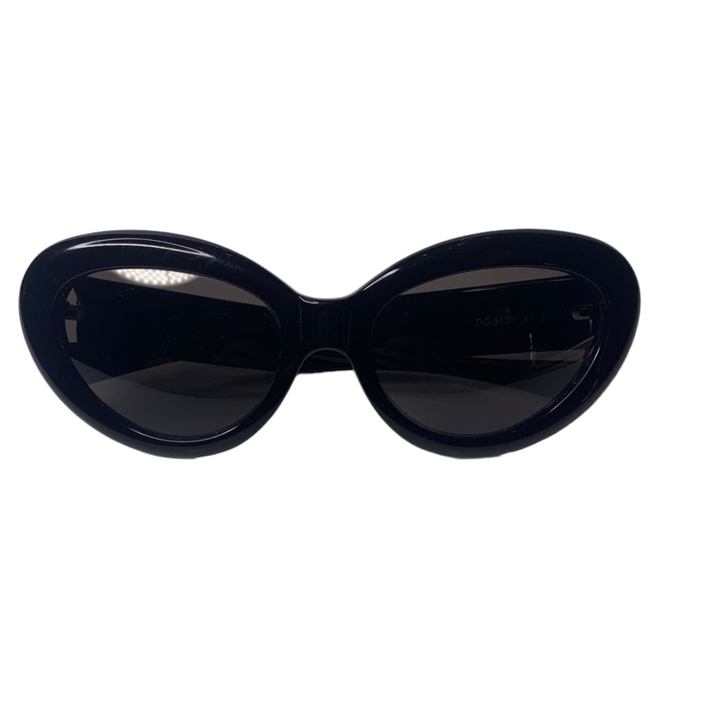 Dolce and Gabbana rounded cat eye black sunglasses $599
